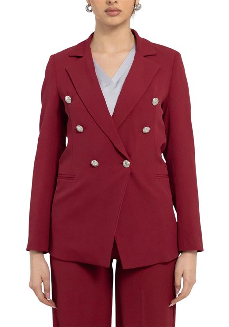 Suit with double-breasted jacket and palazzo pants VALENTINA RIO | Tailleur | V8186/V3273575